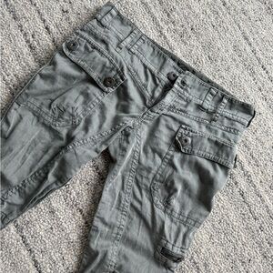 Vintage utility cargo pants next Casual Olive Utility Pants low rise